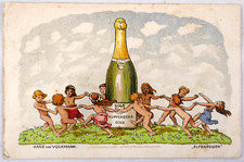 AK - Werbe-Postkarte - Kupferberg Gold, Entwurf Hans von Volkmann "Elfenreigen"
