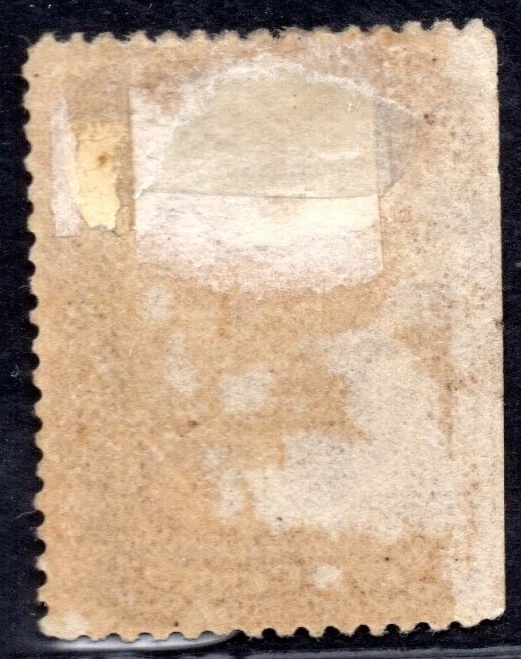 US 1861 GEORGE WASHINGTON FIVE CENTS SC. #30 MINT HINGED STRAIGHT EDGE AT LEFT - Image 2 of 2