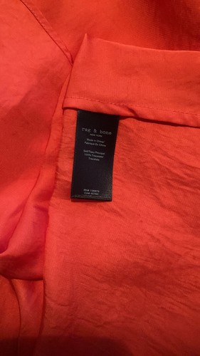 Rag & Bone| Red Zoe Asymmetric Shift Dress| Sz S|P - Picture 9 of 9