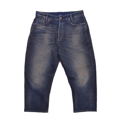 G-Star 3D Boyfriend Crop WNM Womens Dark Blue Denim Y2K Capri Jeans sz W30  L30