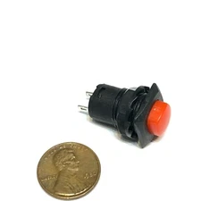 1 Piece Red square Latching 12mm push button Switch 12v on off pin DS-226 A34
