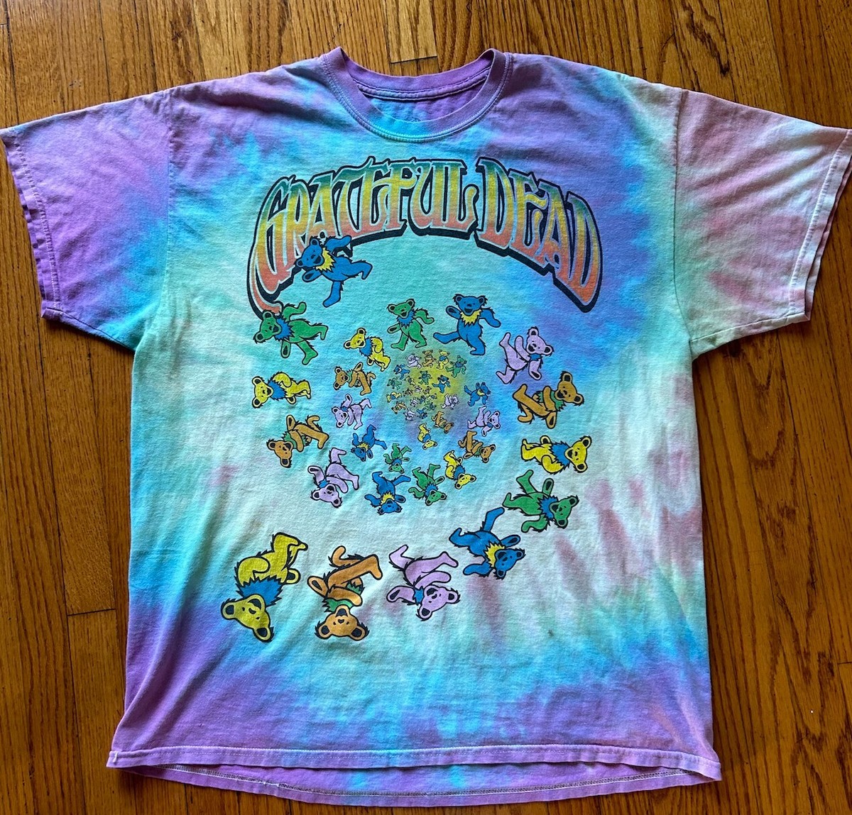 Vintage 90's Grateful Dead T-Shirt XL Tye Dye Dancing Bear