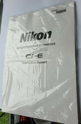 NIKON M569E UPRIGH MOTORISED MICROSCOPE ECLIPSE CI-E BEDIENUNGSANLEITUNG (IN3...