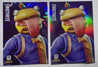 Fortnite Panini Rindfleischboss #203 rissiges Eis + Holofolie. Neuwertig, italienischer Druck 