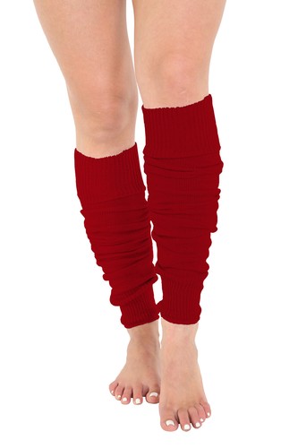 Ladies Leg Warmers Plain Colours Many Teens 80s Fancy Dance Party Footless Socks - Picture 7 of 16