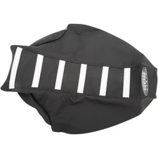 SDG Components 6-Ribbed Seat Cover - White/Black - YZ 450 95945WK