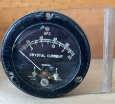 Vintage Weston Electric Aircraft Indicator CYL CurrentHead Gauge #1531 + Mount
