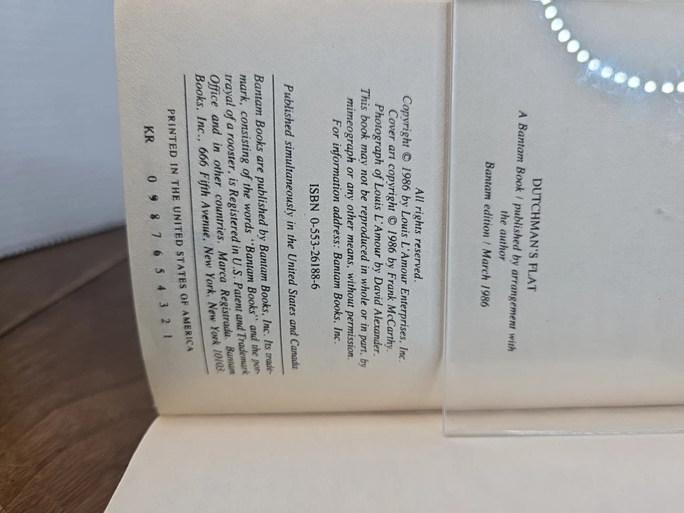 Louis L'Amour Dutchman's Flat First Edition Paperback Foto 4 de 4