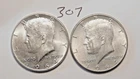 KENNEDY HALF DOLLAR,  90% SILVER, 1964-P,  1964-P, ---307