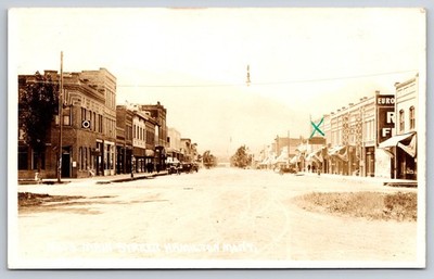 Main Street Hamilton Montana MT c1917 Real Photo RPPC