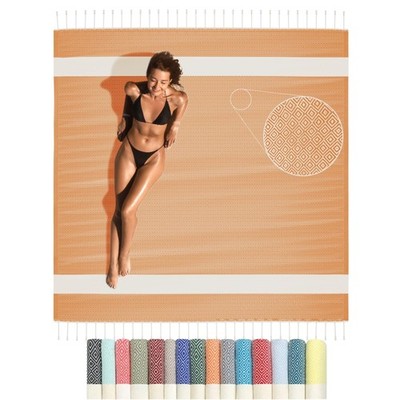 Saunahandtuch Saunatuch XXL 200x200 cm groß Hamamtuch Damen Herren lang