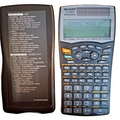 Sharp EL-W516 Write View Scientific Calculator w/Cover Working