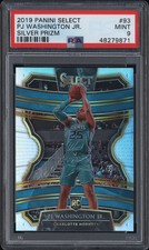 2019 PANINI SELECT SILVER PRIZM #93 PJ WASHINGTON JR. ROOKIE RC PSA 9