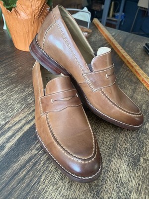 Johnston & Murphy Brown Leather Loafer Dress Shoes Men display picture 2