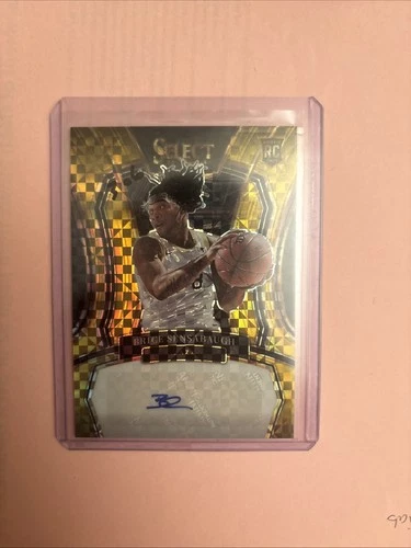 2023-24  Select BRICE SENSABAUGH AUTO GOLD PRIZM JAZZ 06/10 Rookie Signatures