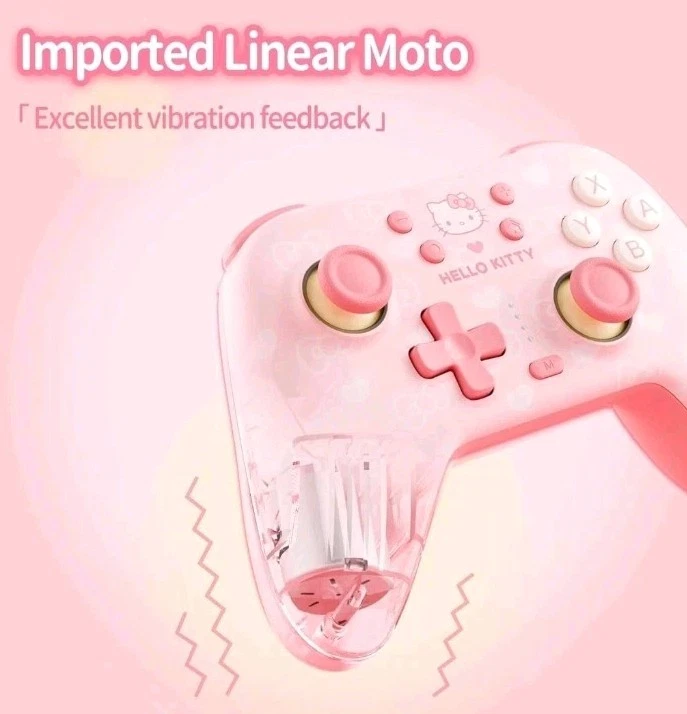 Hello Kitty Pink Controller Wireless for Switch 2/1/OLED/Lite PC Android iOS NIB - Image 4 of 4