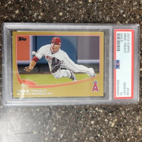 2013 Topps Gold 0852/2013 Mike Trout #536 PSA 10 GEM MT