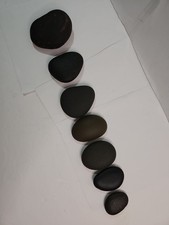 Massage Basalt Stones 7 Count Massaging Stone Relaxing Calm Meditation 4A
