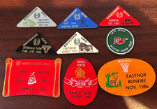 9, Vintage  Caravan Club Plastic Plaque - Various Rally Meetings From the 1980s