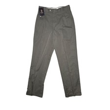 NWT Chaps Ralph Lauren Men Dress Pants 30x32 Brown Cuffed High Rise Trousers