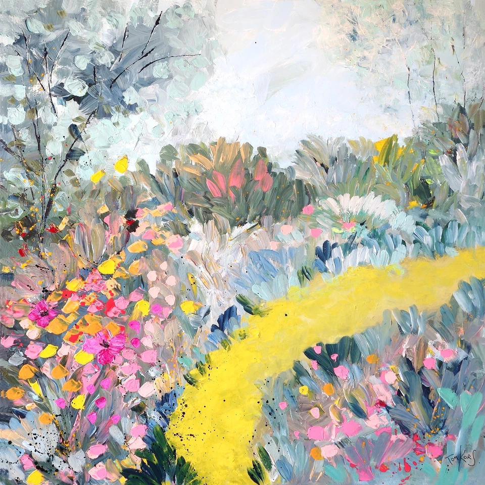 TOM KORS "JARDIN MÉDITERRANÉEN" CONTEMPORARY ART GARTEN SÜDEN BLUMEN NATUR - Bild 2 von 2