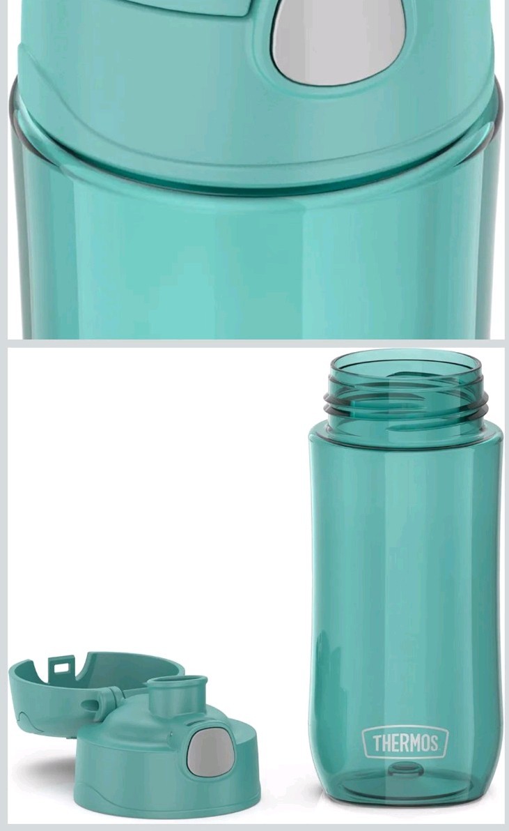 Thermos Funtainer Kids Bottle 470ml - Aqua Blue GP4040AQ, Leakproof Lid image 5