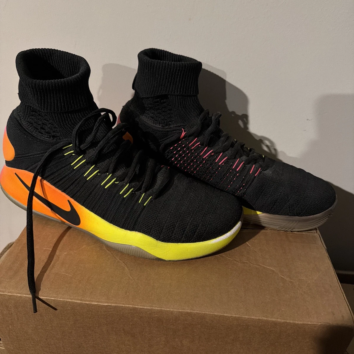 Nike Hyperdunk 2016 Flyknit Black White for Sale | Authenticity