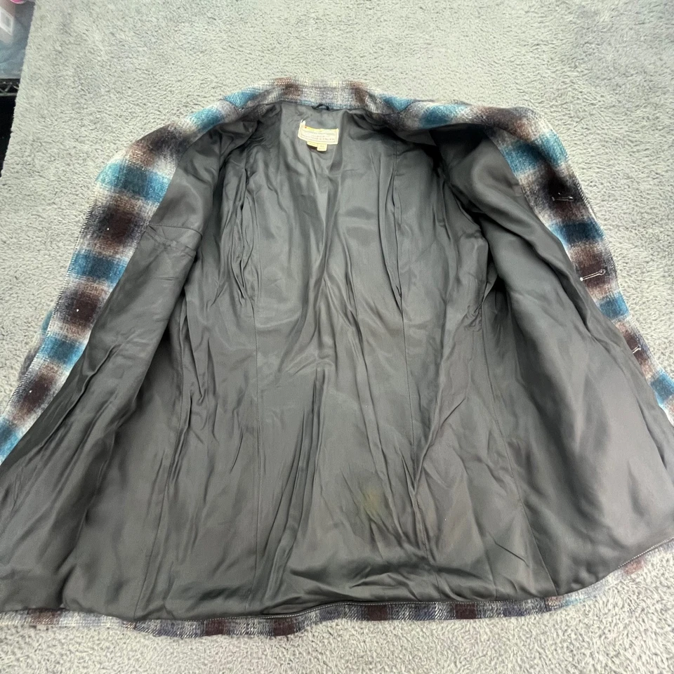 Field and Stream Gordon Ferguson Co Mens Plaid Wool Western Style Coat Size 44L - Image 3 of 4