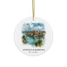 Antigua and Barbuda Ornament: Unique Antigua and Barbuda Souvenir, Antigua Xmas
