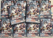 2025 Topps Chrome NFL Football Hanger Box Lot of 10 Brand New Sealed 10x Boxes