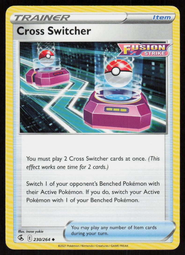 Cross Switcher 230/264 Uncommon Fusion Strike Pokemon NM