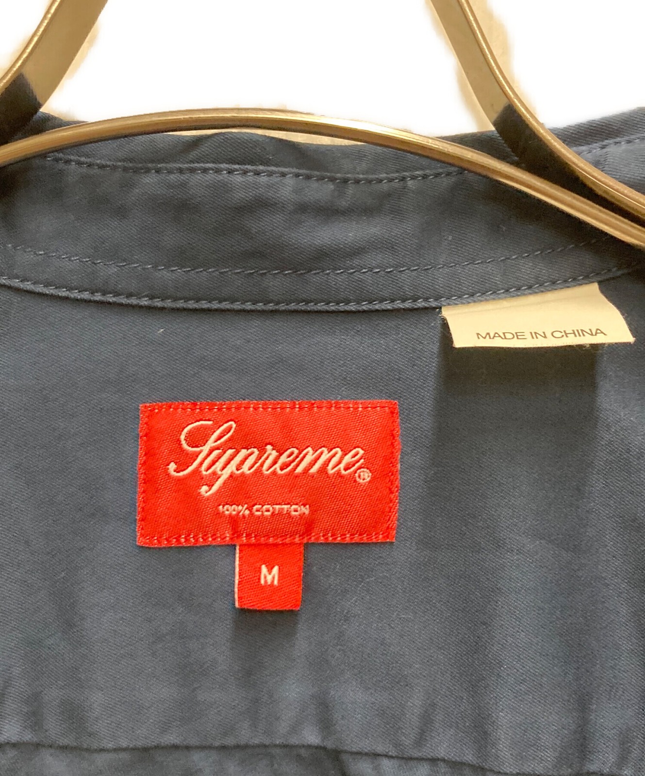 SUPREME Small Box Logo Shirt Size: M Navy Men thumbnail 4