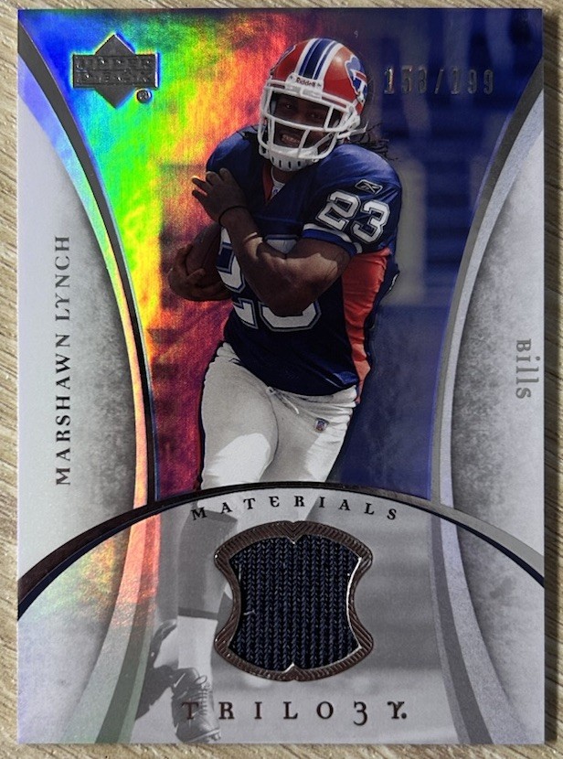 Marshawn Lynch Upper Deck Trilogy Materials #TMML Base