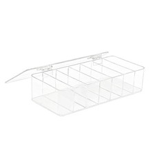 Clear Acrylic Makeup Organizers, 7-Section Bathroom Organizer for Drawer, Cos...