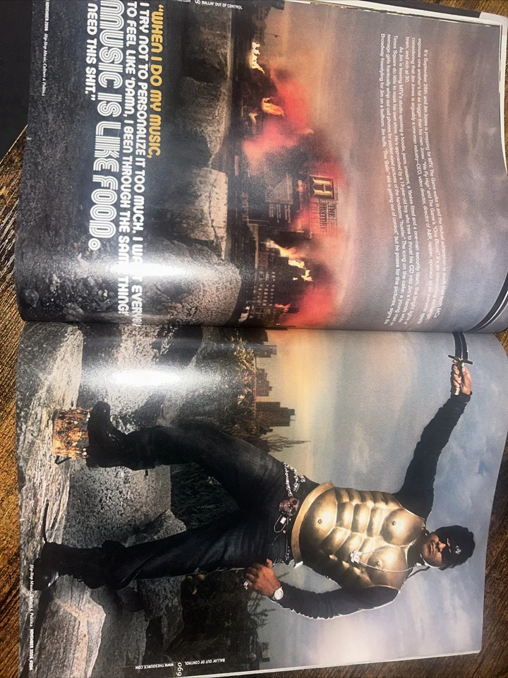 The Source Magazine #204 2006 Jim Jones Xzibit Fat Joe Cormega Murs Rare VTG OOP Foto 4 de 4