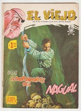EL VIEJO #84 HORROR MEXICO 1970 SKULL -C LOS ADORADORES DEL NAGUAL PAINTED COVER