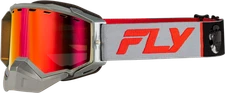 FLY RACING 37-4107 Zone Elite Snow Goggle with Red Mirror Lens