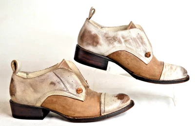 Freebird by Steven Mabel Women's 7 Leather Ankle Booties Shoes Brown - Image 1 of 4