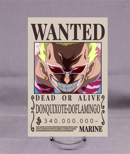 DONQUIXOTE WANTED ONE PIECE 8"X12" ALUMINUM METAL POSTER SIGN/WALL ART M22 - Picture 3 of 5