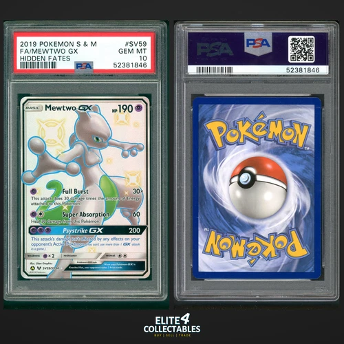 Mewtwo GX SV59/SV94  - PSA 10 (Hidden Fates)