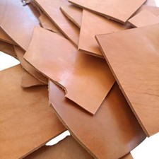 YellowishBrown 500g 34mm 710 oz Full Grain Vegetable Tanned Leather Scraps