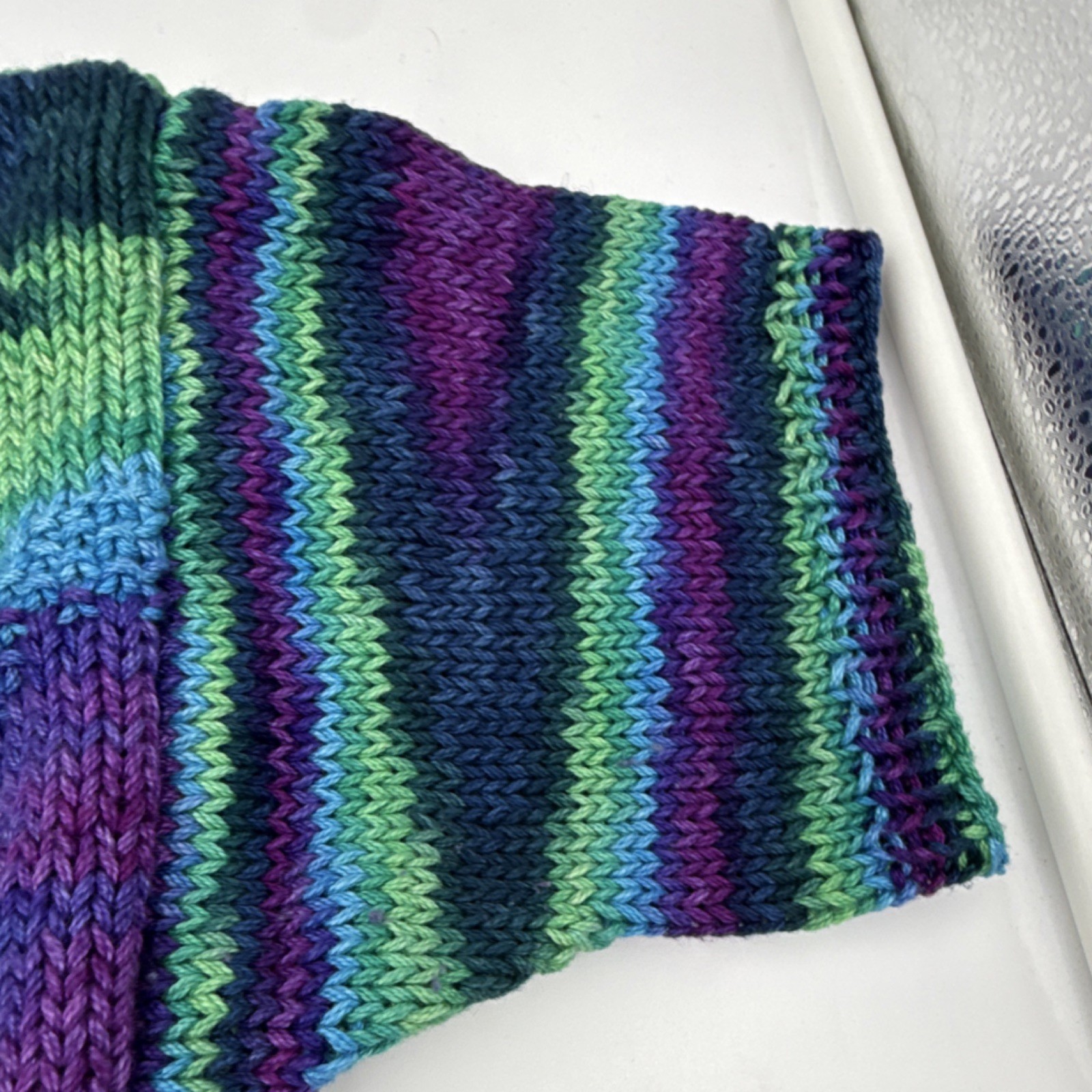 Handmade Multicolor Knitted Pullover Sweater Shor… - image 4