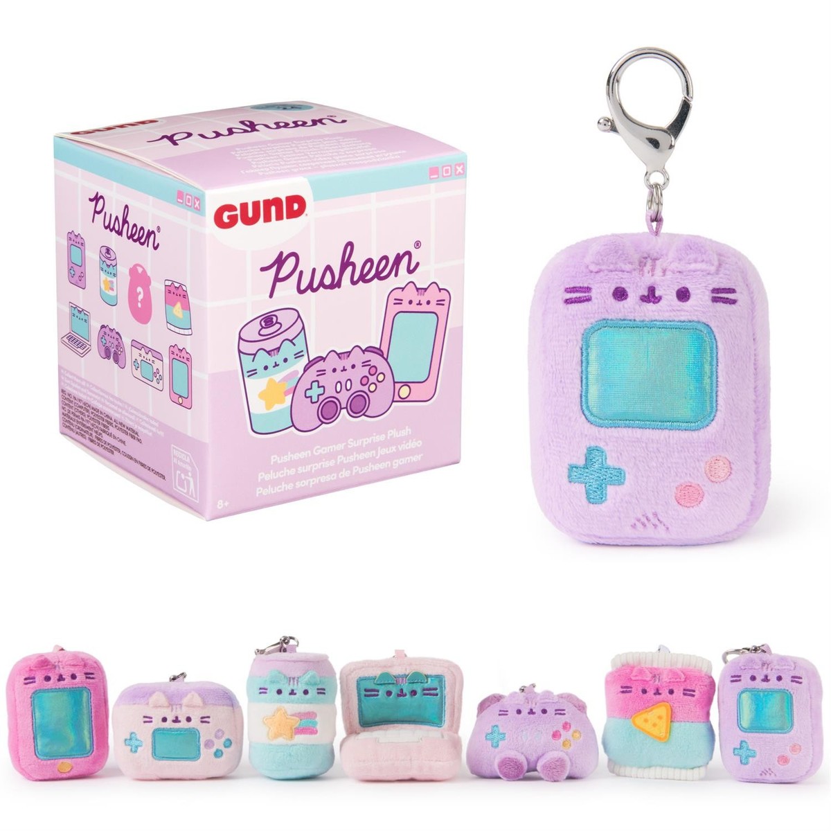 Pusheen Gamer Surprise Plush Series Gund 3-Inch Key Chain | eBay