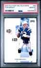 2007 PLAYOFF NFL PLAYOFFS #56 TOM BRADY PSA 10