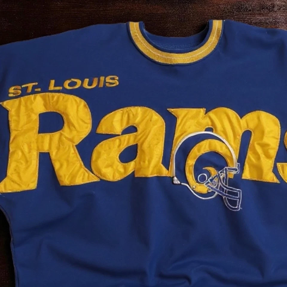 Sudadera de fútbol americano vintage de los 90 St. Louis Rams NFL - para hombre L Foto 2 de 3