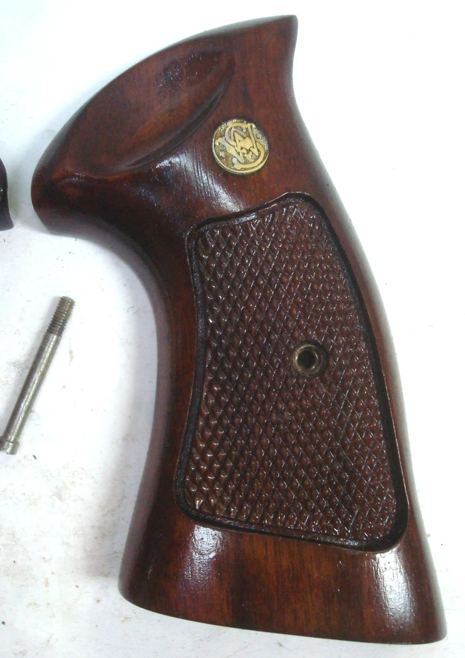 Cuadro original Smith & Wesson N GONCALO CHECKERED TARGET empuñaduras culata cuadradas S&W 29 58 Foto 3 de 4