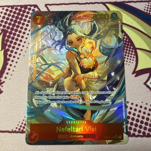 Nefeltari Vivi (118) OP04-118 Secret Rare Alt Art English One Piece TCG -LP