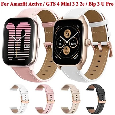 20mm Armband Xiaomi Amazfit GTS2 GTS3 GTR 42mm Bip3 Pro Active PU-Leder