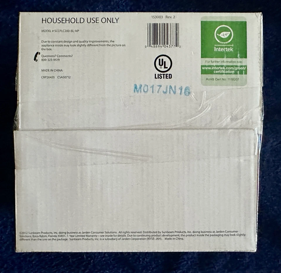 Crock Pot Lunch Portable Slow Cooker Food Warmer White & Blue NIB Travel Mobile - Image 3 of 4