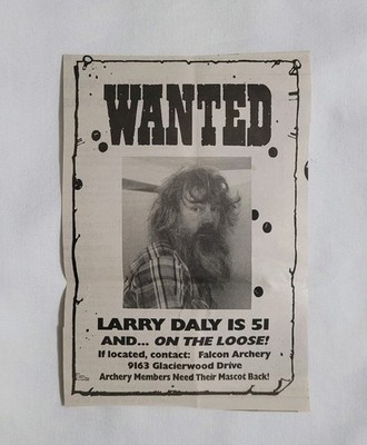 Vintage Wanted Larry Daly Falcon Archery Juneau Alaska Newspaper Advertisement